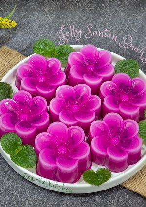 Foto resep Jelly Santan Buah Naga