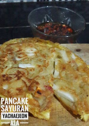 Foto resep Yachaejeon (pancake sayuran) + saus
