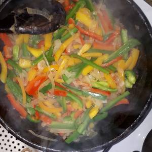 Relleno de verduras para tacos #Cocina Saludable