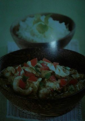 A picture of Goan fish curry.