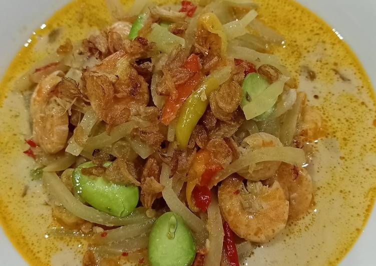 Resep Sayur Santan Labu Siam &amp; Udang, Lezat