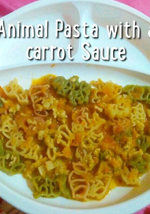 Foto resep Animal Pasta with a Carrot Sauce
