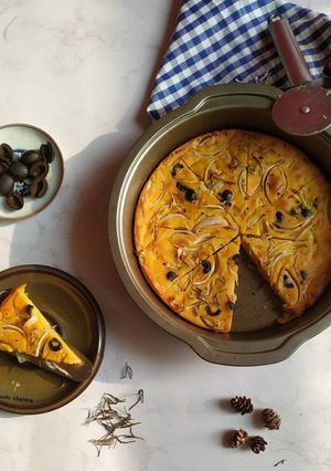 A picture of Socca (Farinata)-A Gluten-Free Chickpea Flatbread.