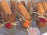 Shots de churros con dulce de leche