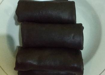 Resep Baru Dadar Gulung Coklat Sedap