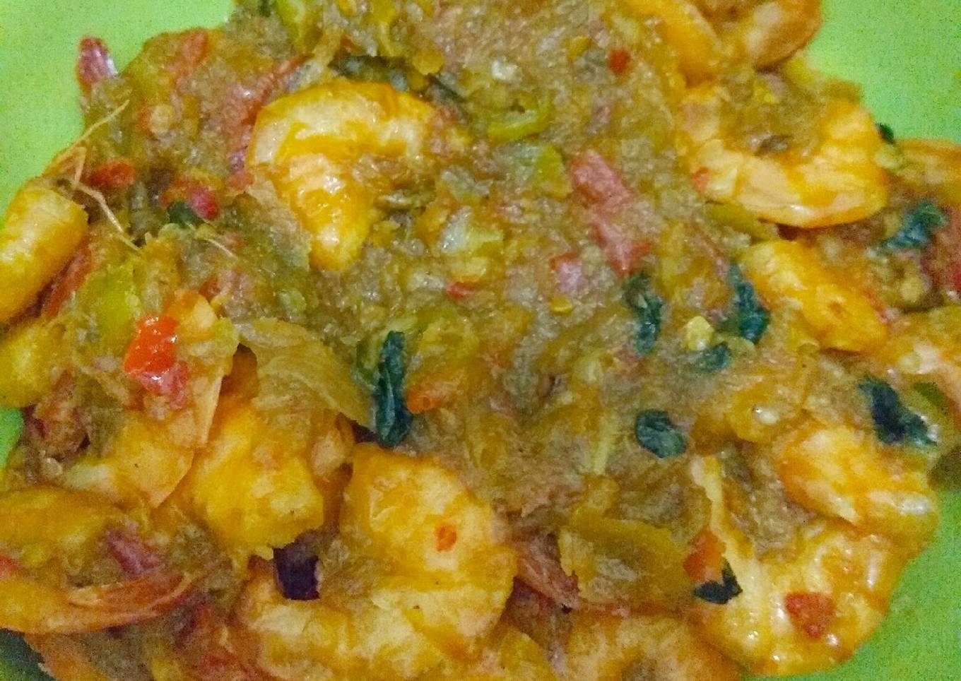 Sambal udang kemangi