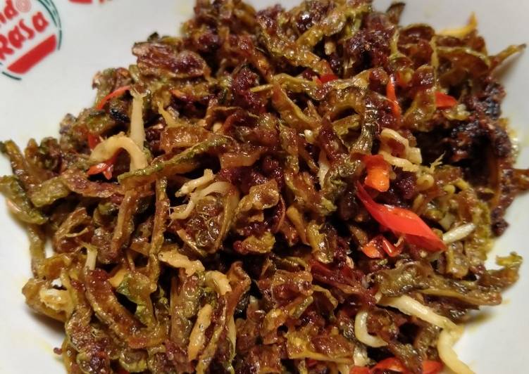 Cara termudah untuk Royal Lezat51. Pare nenek teri