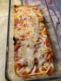 Baked Plain Quenelles with Tomato and Mushrooms
