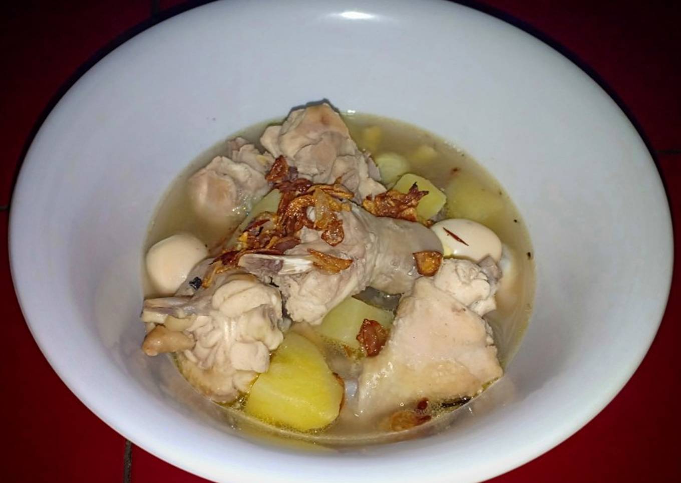 Sop ayam Pak Min ala chef amel 😎