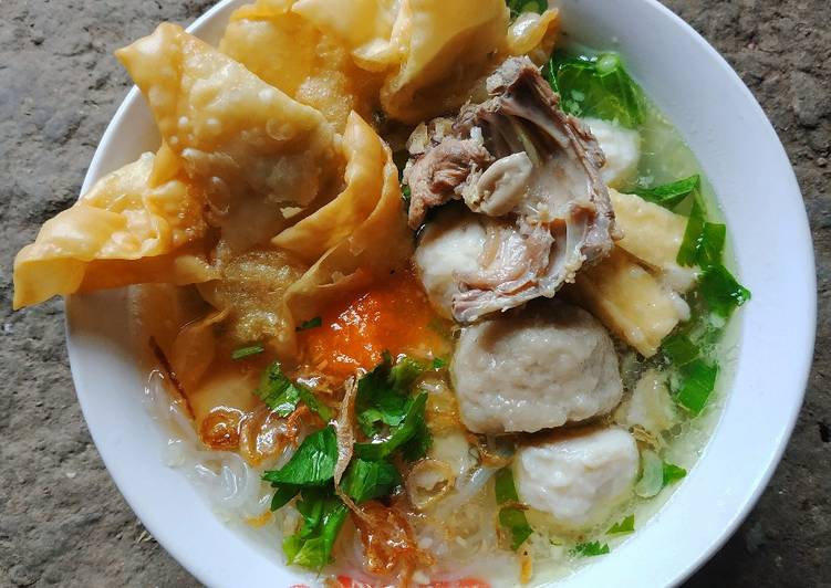 Resep Bakso ayam ala Bakso malang😁, Sempurna
