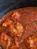 Turkey Meatballs in tomato sauce (dairy free)