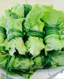 Xà lách cuốn tôm giò