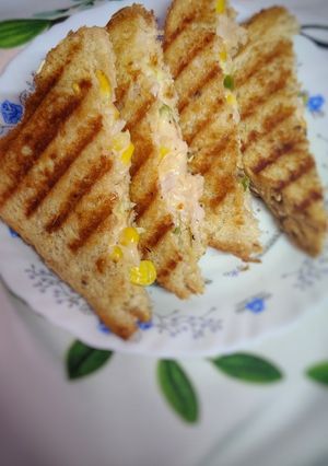 A picture of Multigrain grilled sandwich.