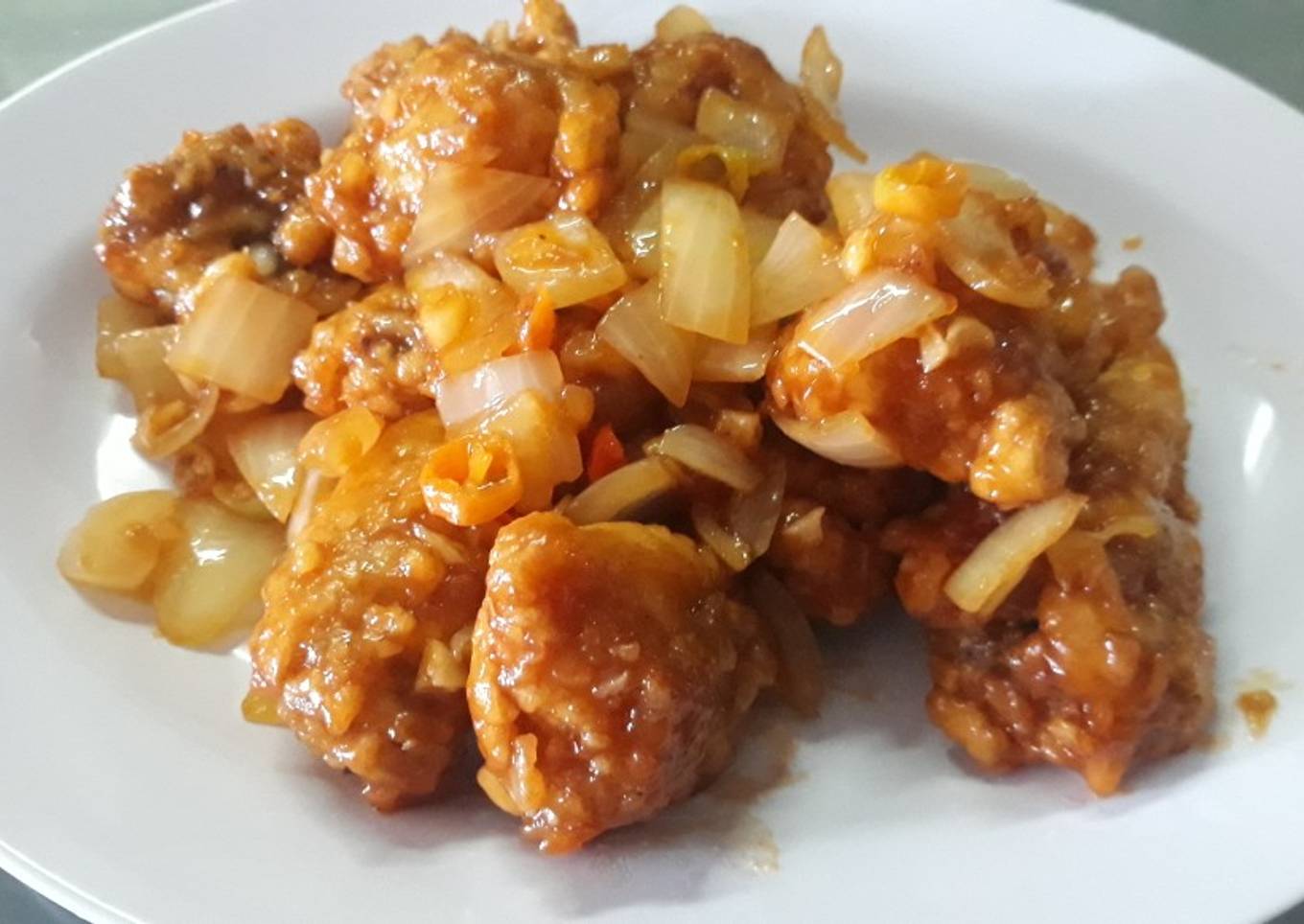Ayam goreng saos asam manis