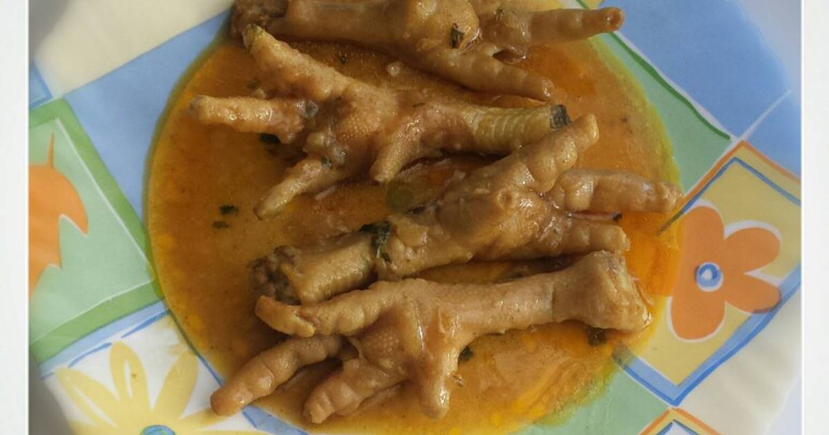 Patas de pollo en salsa ? Receta de Sangonereta- Cookpad