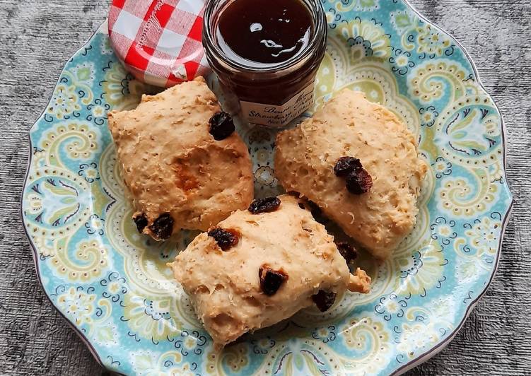 Bagaimana Membuat Coconut Raisin Scones Anti Gagal