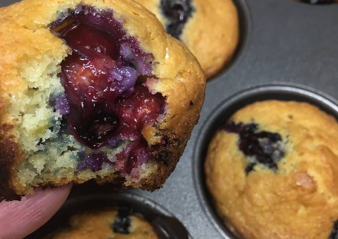 Recipe of Super Quick Homemade Blueberry Muffins