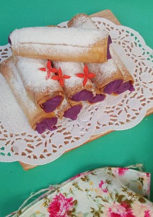 Foto resep Cannoli ubi ungu cheese