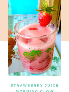 Foto resep Strawberry Juice -Morning glow🍓