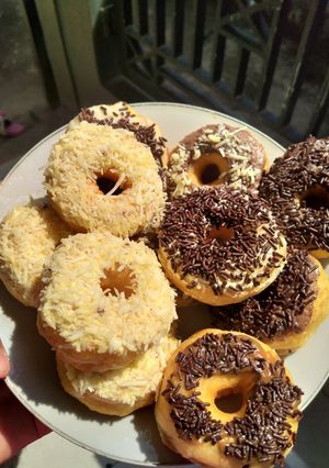 Foto resep Donut lembut ekonomis tanpa telur