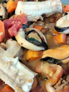 Una foto de Suquet de mussola y mejillones