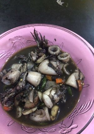 Foto resep Cumi hitam pedas