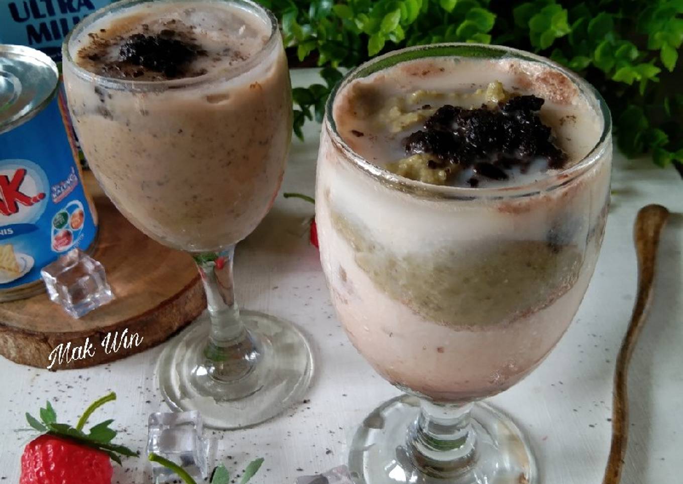 Kreasi Es sari kacang hijau