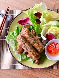 Hình của món 💚 Chả Giò Chay Có Dùng Trứng (Vegetarian).