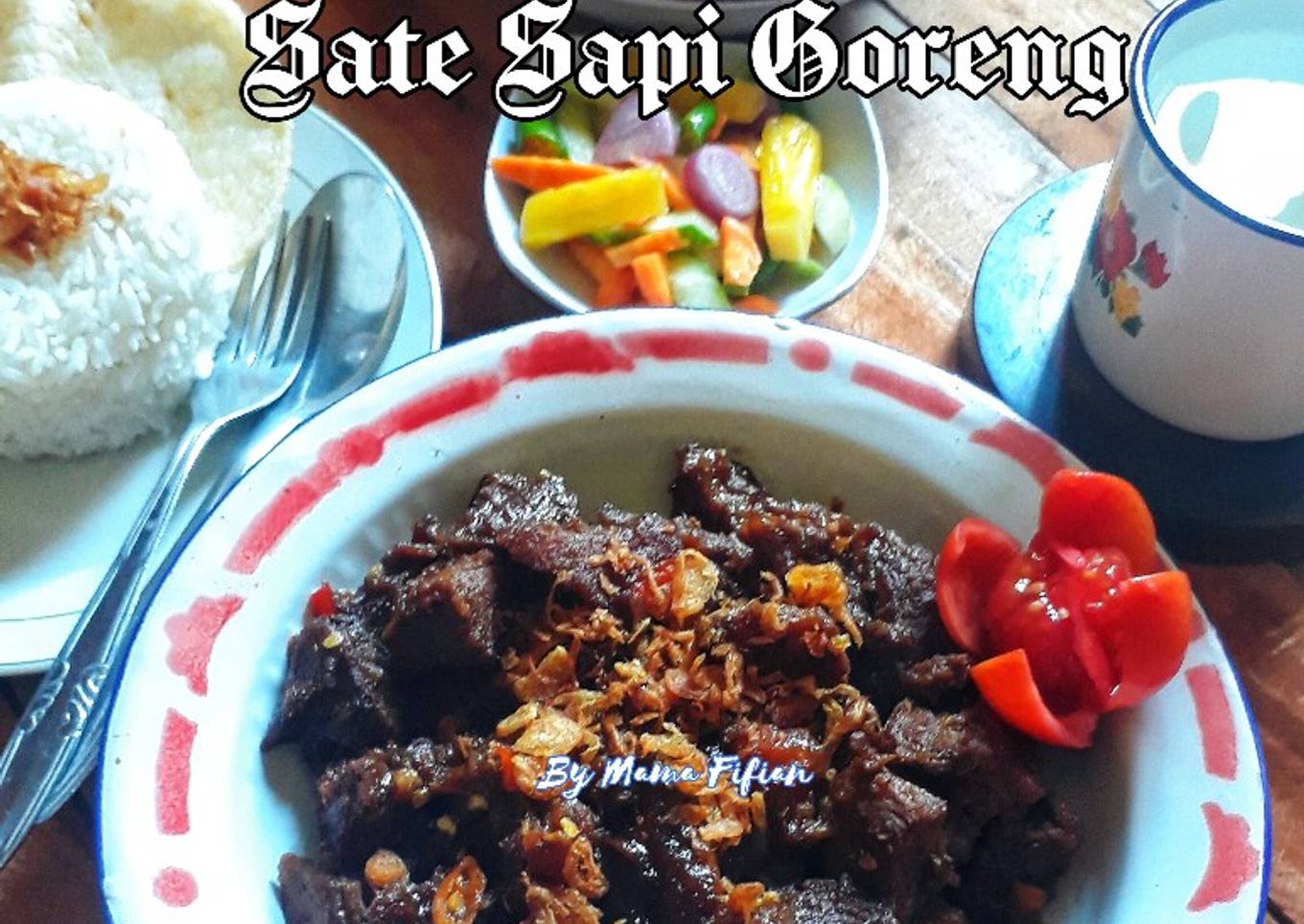 Sate Sapi Goreng