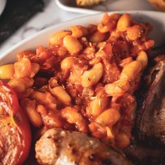 A picture of Homemade Baked Beans.