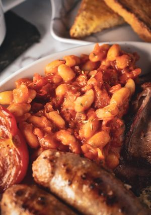 A picture of Homemade Baked Beans.