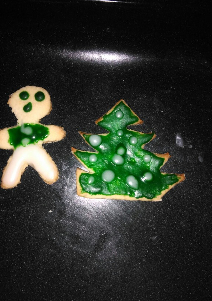 Una foto de Galletita navideñas