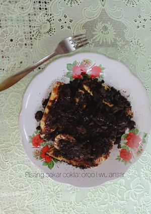 Foto resep Pisang bakar coklat oreo