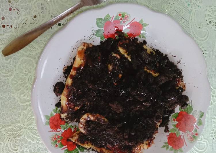 Resep Pisang bakar coklat oreo, Sempurna