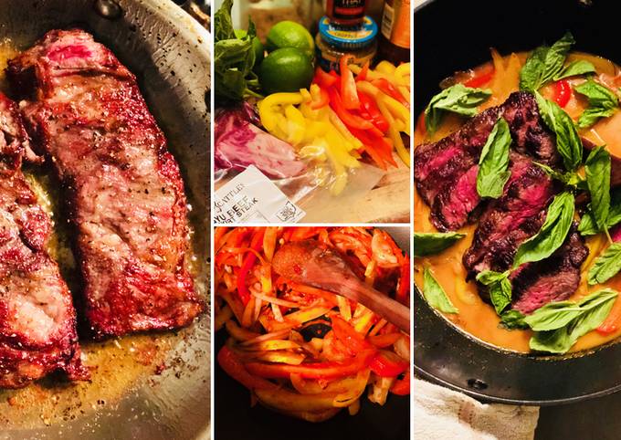 Recipe of Homemade Fullblood Wagyu Skirt Steak with Coconut Curry