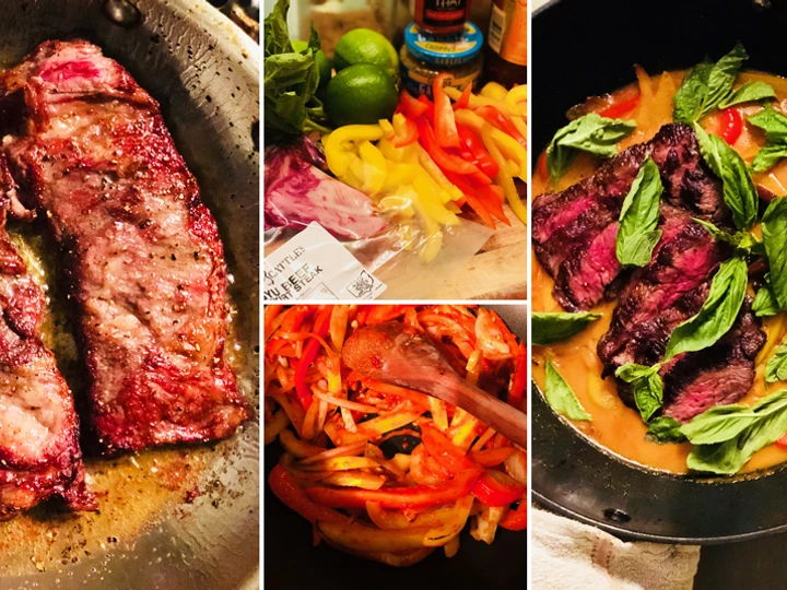 Easy Steps to Prepare Recipe Fullblood Wagyu Skirt Steak with Coconut Curry that is Perfect, Can Spoil the Tongue}