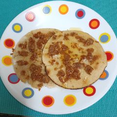 Biscuit Jowar Bhakri with jaggery A picture of Biscuit Jowar Bhakri with jaggery.