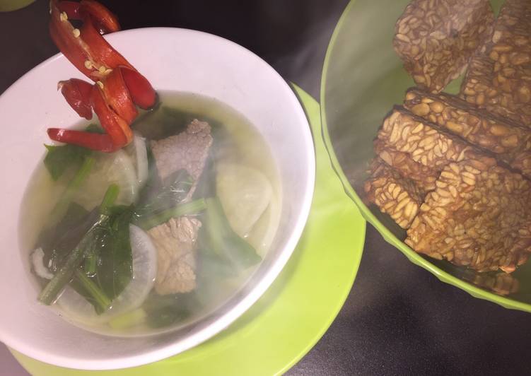 Resep Sayur lobak segar ala2 sop 🤗, Lezat