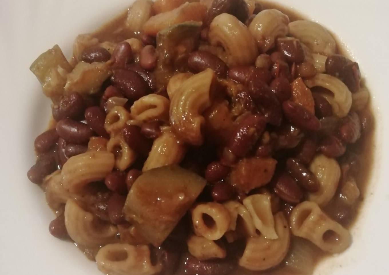 Guiso de porotos rojos apto vegan