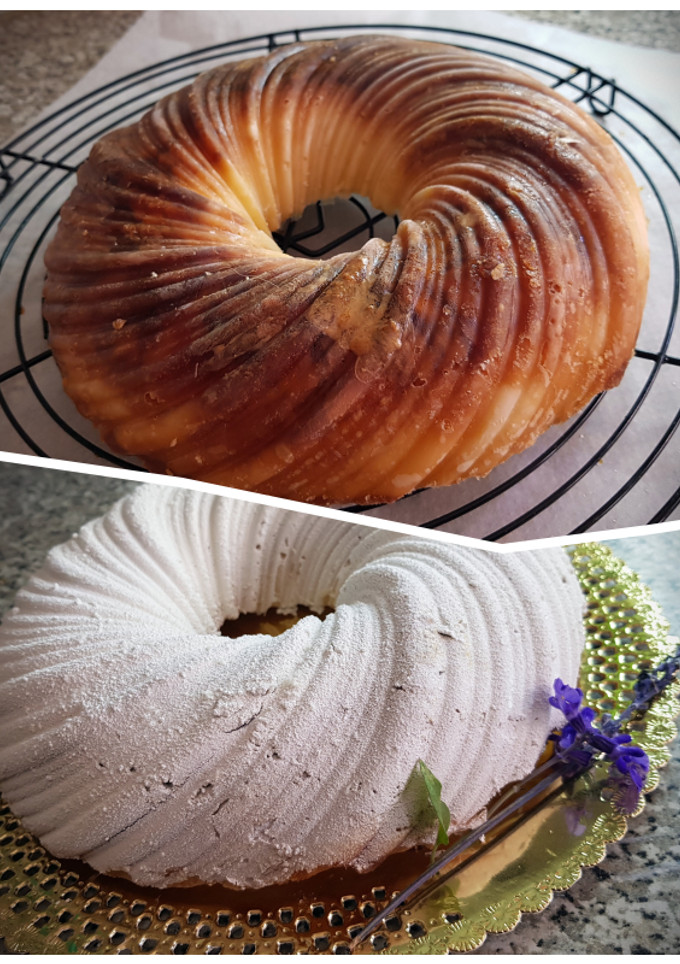 Una foto de Flan de Maicena y como convertirlo en TARTA (festejando mi receta 500)