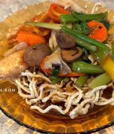 đậu hủ xào ớt chuông