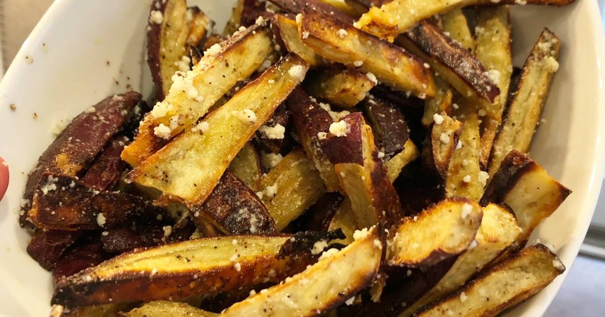 Truffle Sweet Potato Fries with Parmesan - Tao of Spice