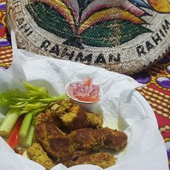 A picture of Tuna shallow fried kebabs.