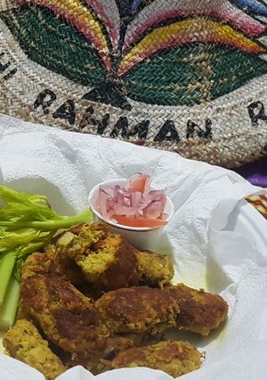 A picture of Tuna shallow fried kebabs.