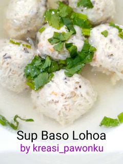 Foto resep Sup Baso Lohoa (Sup Baso Ayam Jamur Kuping)