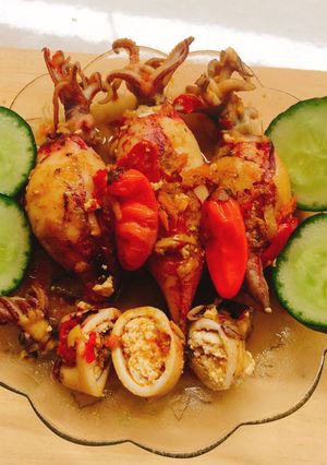 Foto resep Cumi Pedas Isi Tahu