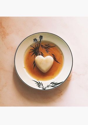 Hình của món Đậu hũ non sốt táo.