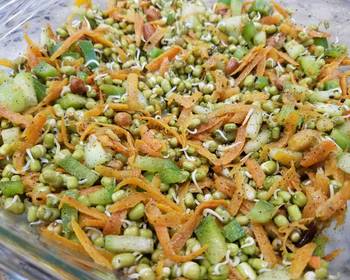 Latest Recipe Sprouts salad Home Style