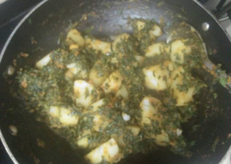 Aloo (potato) methi veg