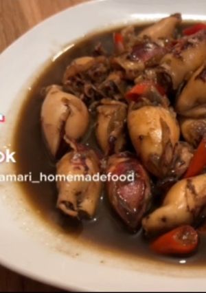 Foto resep Cumi masak tinta pedas